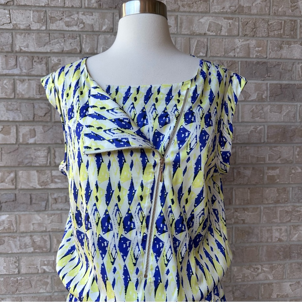 Catherine Catherine Melandrino Stylish Blue And Y… - image 2